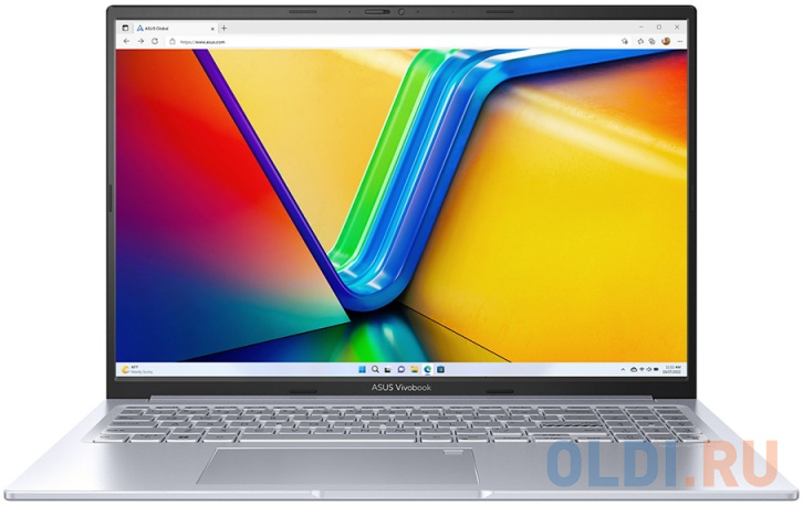 Ноутбук ASUS Vivobook 16X M3604YA-MB257 Ryzen 5 7430U/16Gb/512Gb SSD/16" IPS WUXGA/VGA int/noOS/silver