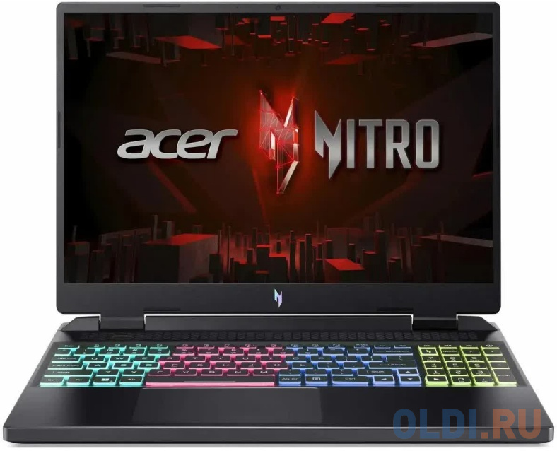 Ноутбук Acer Nitro AN16-42-R0RF Ryzen 7 8845HS/16Gb/SSD1024Gb/RTX4070 8Gb/16.0/IPS/WQXGA/NoOS/black (NH.QSLCD.004)