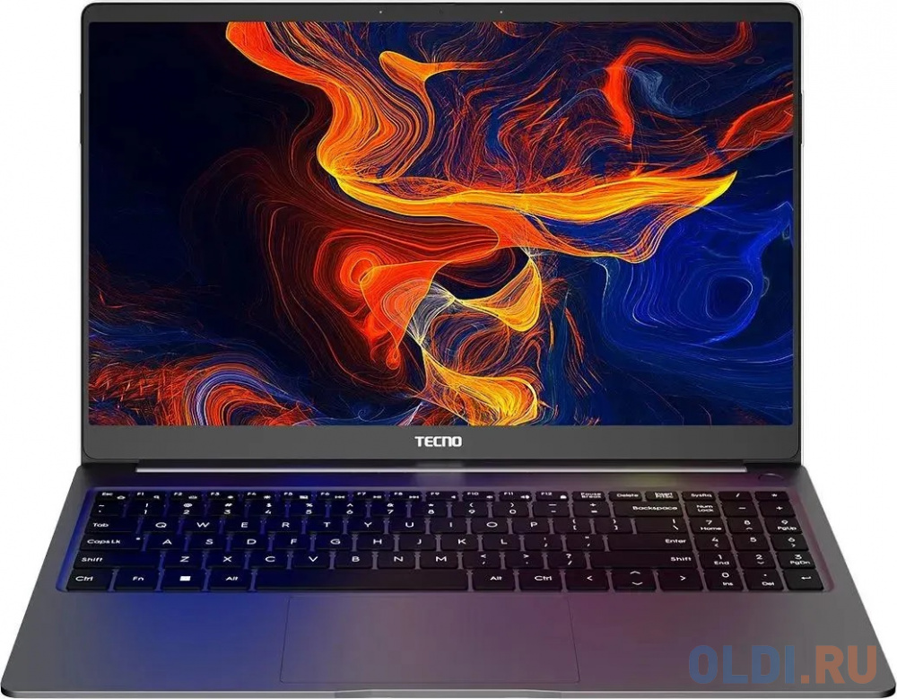 Ноутбук TECNO MegaBook T1 15.6", 2023, IPS, Intel Core i5 12450H 2ГГц, 8-ядерный, 16ГБ LPDDR4, 512ГБ SSD,  Intel UHD Graphics, Windows 11 Home, с