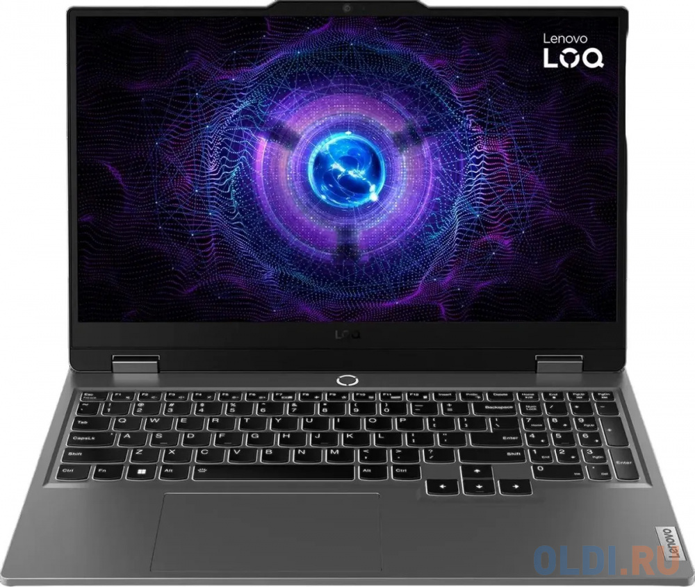 Ноутбук LENOVO LOQ 15IRX9 15.6" 1920x1080/Intel Core i7-14700HX/RAM 16Гб/SSD 512Гб/RTX 4060 8Гб/ENG|RUS/DOS серый 2.38 кг 83DV00URPS