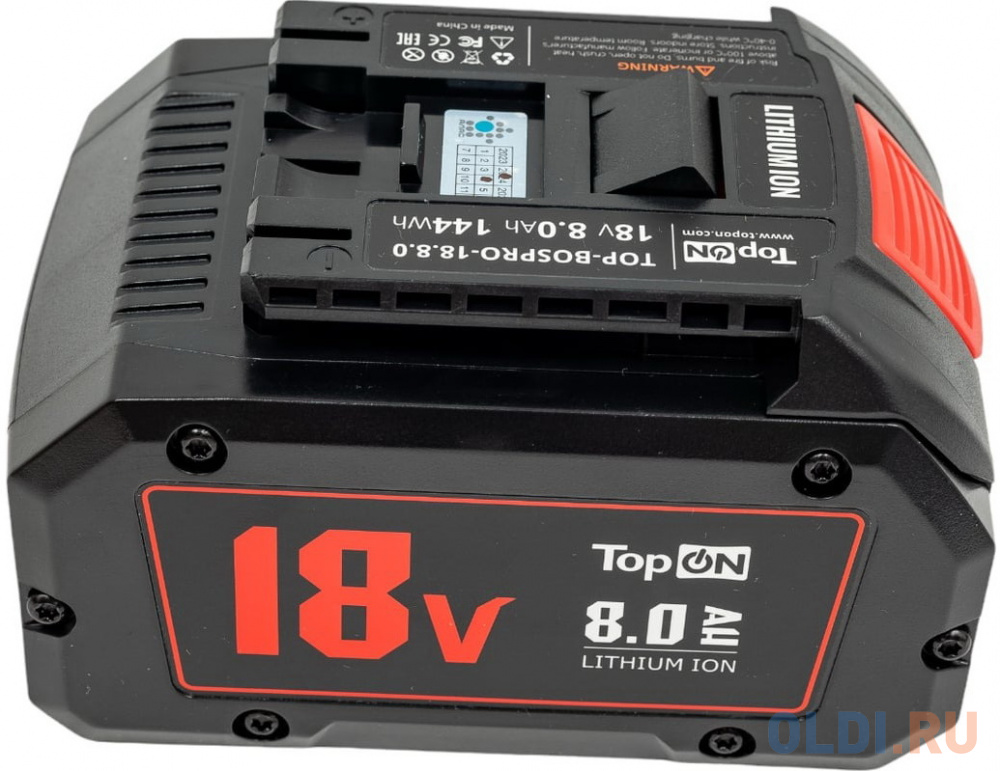 TopOn Аккумулятор для bosch procore. 18v 8.0ah (li-ion) TOP-BOSPRO-18.8.0