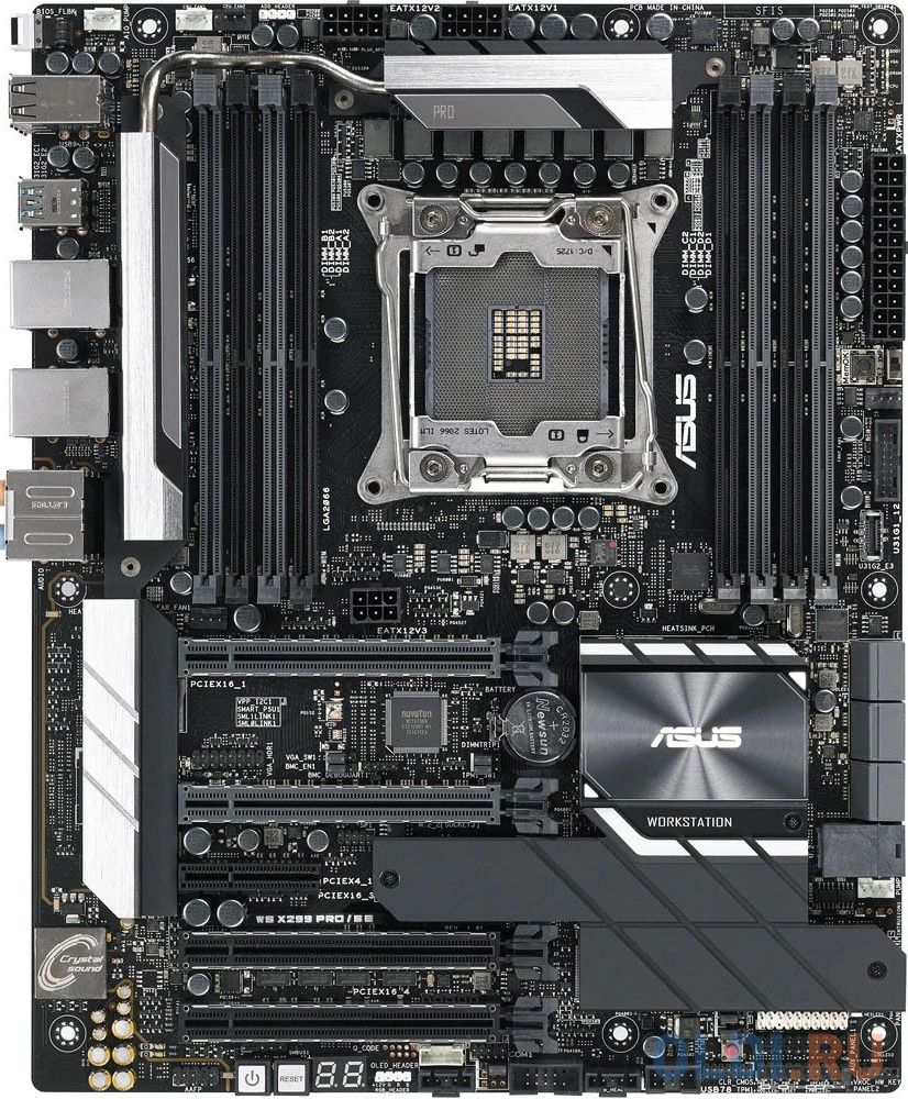 MB ASUS WS X299 PRO/SE Socket 2066 Core™ X-Series Processors, 8xDIMM, Max. 128GB, DDR4 Non-ECC UDIMM