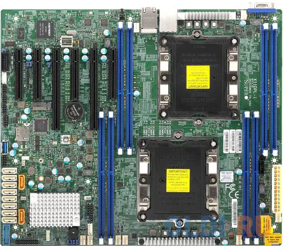 Мат плата Supermicro MBD-X11DPL-I-B, 2x LGA3647(up140W), C621, 8xDDR4, 10xSATA3 (RAID 0/1/10/5), 2x1GbE, IPMI, PCIE3.0, M.2, COM, VGA, ATX, Bulk