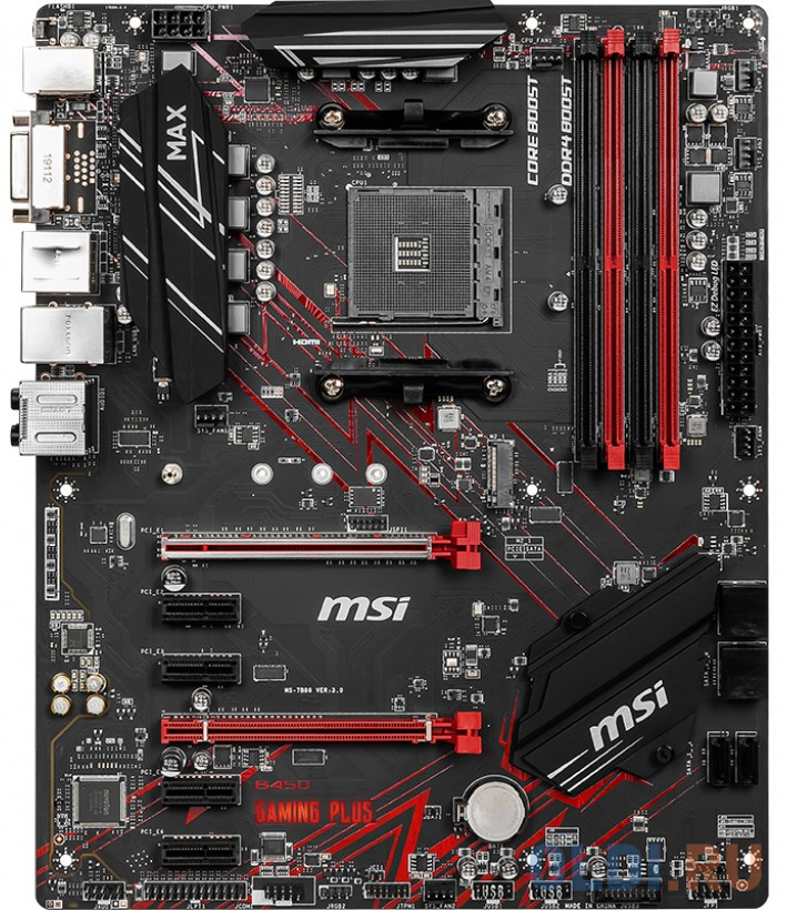 Материнские платы MSI Материнская плата MSI B450 GAMING PLUS MAX