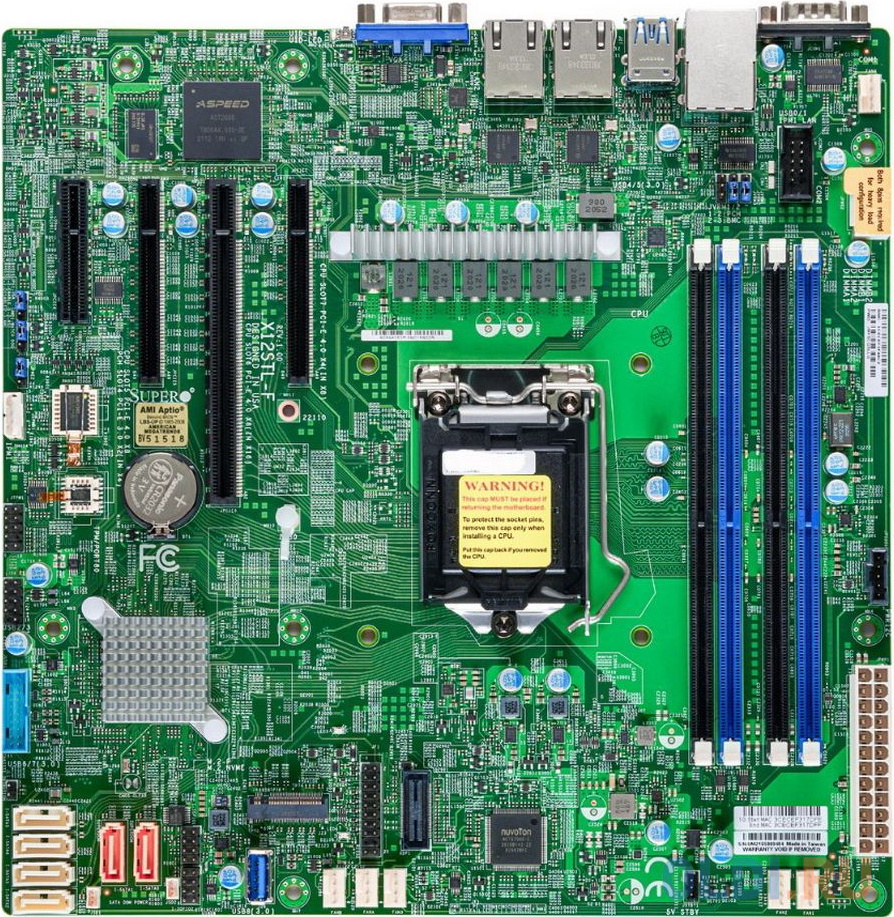 Материнская плата MBD-X12STL-F-B Intel® Xeon®  E-2300 Processor, 10th Generation Intel® Pentium® Processor, Single Socket LGA-1200 (Socket H5) support