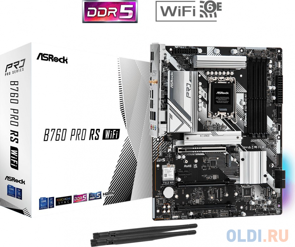 Материнская плата ASRock B760 PRO RS WIFI