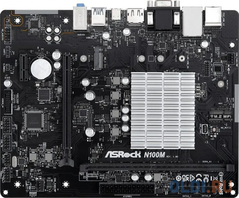 Материнская плата ASRock N100M, RTL