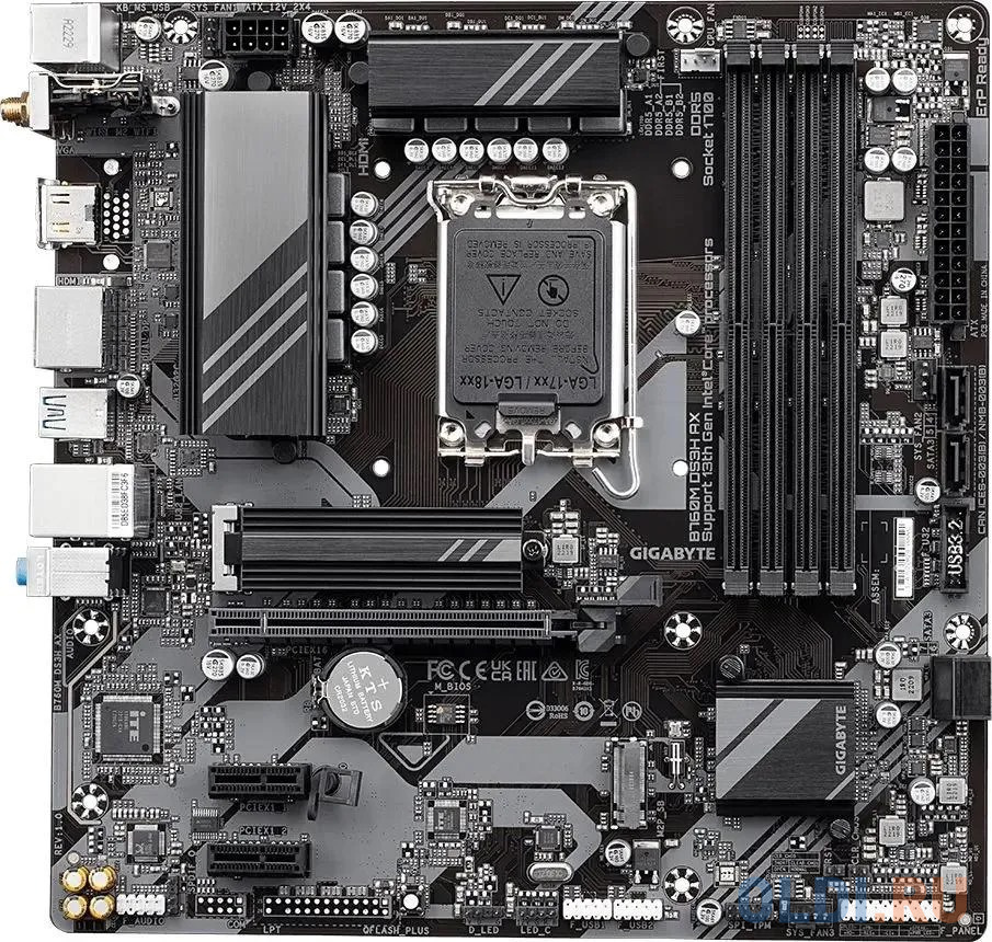   ОЛДИ Gigabyte B760M DS3H AX, LGA 1700, Intel B760, mATX, Ret