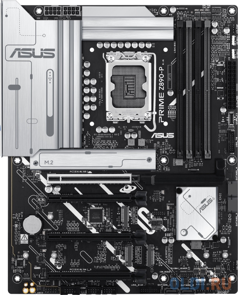 Материнские платы ASUS ASUS PRIME Z890-P, LGA1851, Z890, 4*DDR5, 4*SATA, 4*M.2, 3*USB 3.2, 4*USB 2.0, Type-C, 4*PCIx16, HDMI+DP, ATX; 90MB1I50-M0EAY0