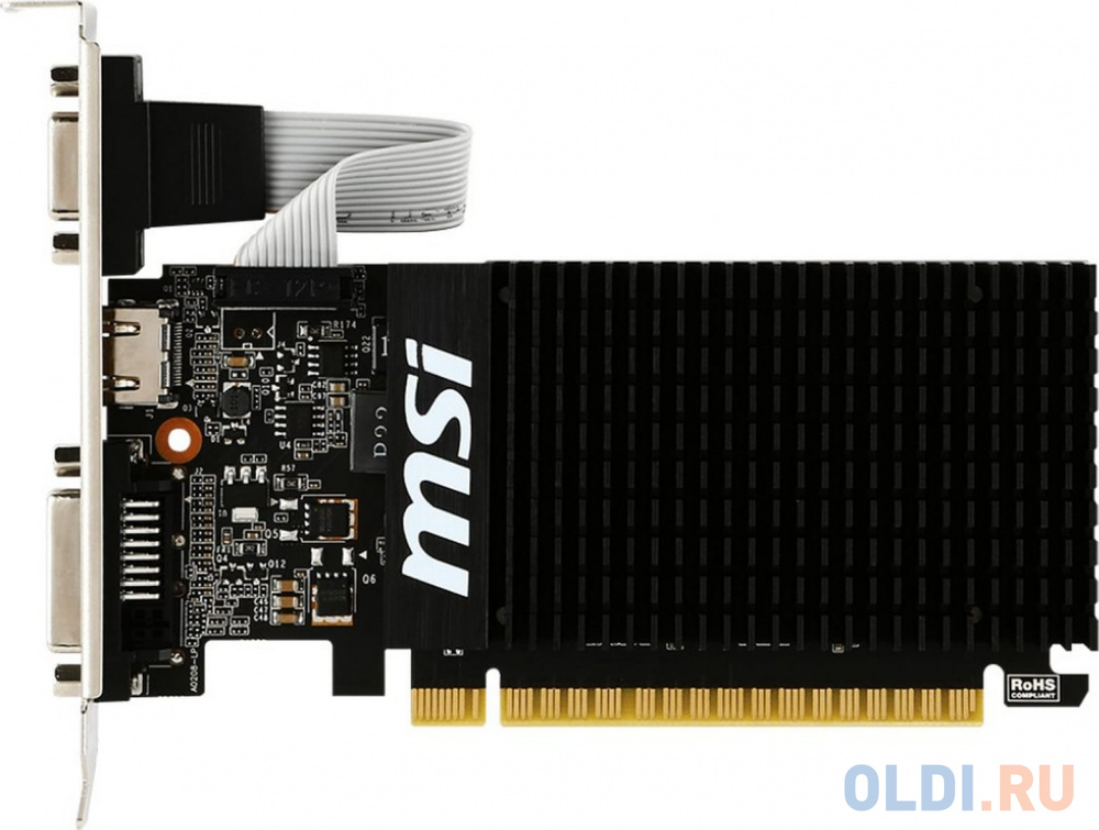 Видеокарты MSI Видеокарта MSI GeForce GT 710 GT 710 2GD3H LP 2048 Мб