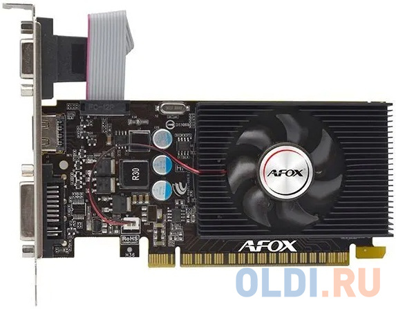 Видеокарта PCI-E 16x AFOX Geforce GT730 1GB DDR3 128Bit DVI HDMI VGA LP Single Fan