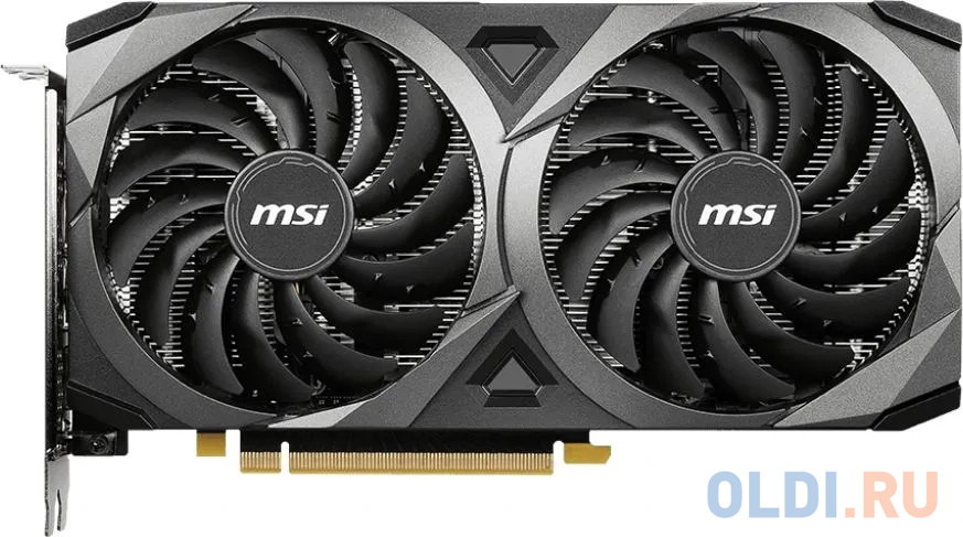 Видеокарты MSI  ОЛДИ Видеокарта MSI PCI-E 4.0 RTX 3060 VENTUS 2X 12G NVIDIA GeForce RTX 3060 12288Mb 192 GDDR6 1680/15000 HDMIx1 DPx3 HDCP Ret