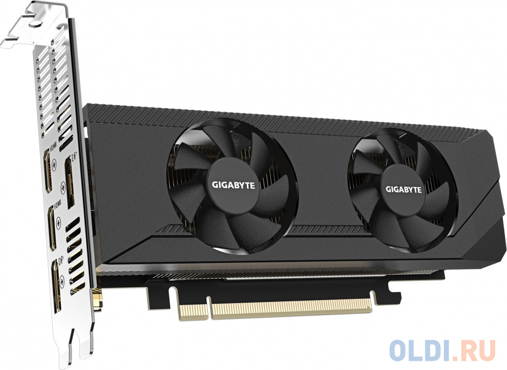 Видеокарта Gigabyte PCI-E 4.0 GV-N3050OC-6GL NVIDIA GeForce RTX 3050 8Gb 128bit GDDR6 1822/14000 HDMIx2 DPx2 HDCP Ret