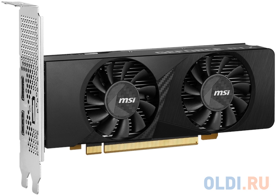 Видеокарты MSI  ОЛДИ Видеокарта MSI RTX3050 LP 6GB GDDR6 96bit DP HDMI 2FAN RTL