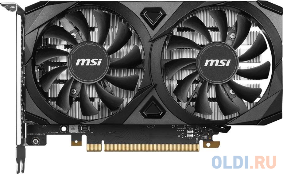 MSI  RTX 3050 VENTUS 2X 6G  NVIDIA GeForce RTX 3050 6Gb 128bit GDDR6 1492/14000 HDMIx2 DPx1 HDCP Ret