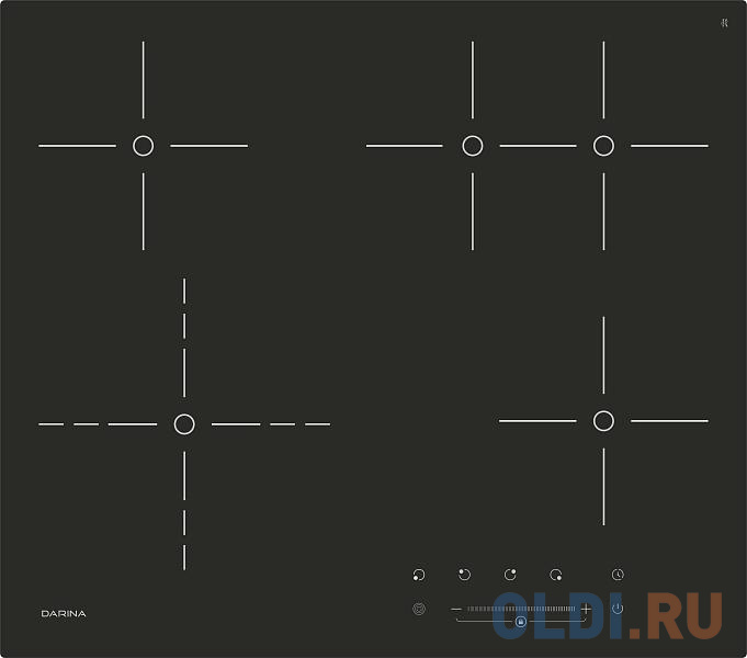 Варочная панель электрическая DARINA PL E329 B черный