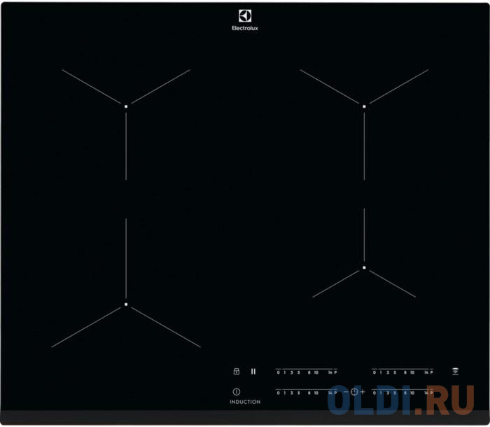 Варочная панель индукционная Electrolux EIT61443B черный