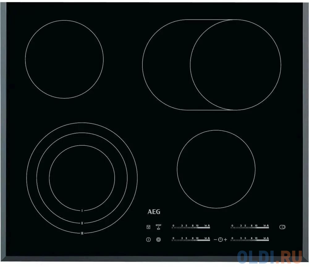 Варочная панель электрическая AEG HK654070FB черный