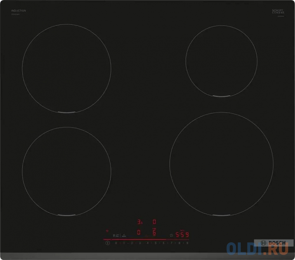 Индукционная варочная поверхность Bosch PIE631HB1E черный