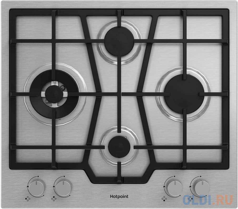 Газовая варочная поверхность Hotpoint HGMT 643 W IX нержавеющая сталь