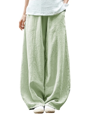 Женские свободные брюки с широкими штанинами и карманами Мешковатые широкие брюки для медитации
