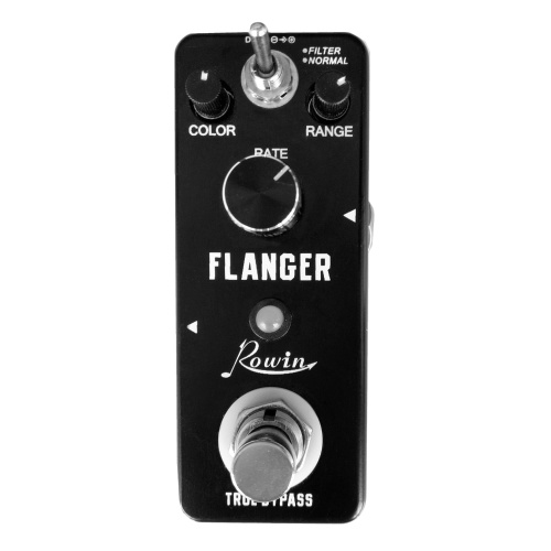 Rowin LN-312 Классическая аналоговая педаль эффектов гитары Flanger True Bypass из алюминиевого сплава