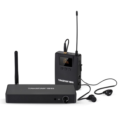самописец  Tomtop TAKSTAR WPM-300 Беспроводная система мониторинга с наушниками-вкладышами UHF Audio Transmitter Поясной приемник