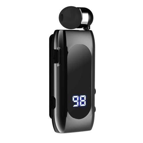   Tomtop K55 Wireless Business BT5.2 Гарнитура-вкладыш Выдвижная гарнитура Hands-free Sport Driver с клипсой на наушники с микрофоном