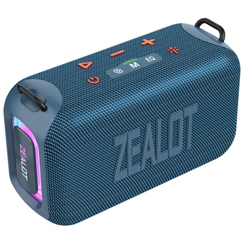 ZEALOT S85 портативный беспроводной BT 5.3 динамик 50 Вт улучшенный бас звуковая коробка с RGB красочной подсветкой регулируемые режимы эквалайзера Aux USB TF карта воспроизведение IPX6 водонепроницаемый для вечеринок на открытом воздухе кемпинга велоспорт кадриль