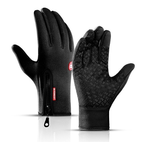Велосипедные перчатки Сенсорный экран Водонепроницаемые флисовые термостойкие спортивные перчатки для пеших прогулок на лыжах