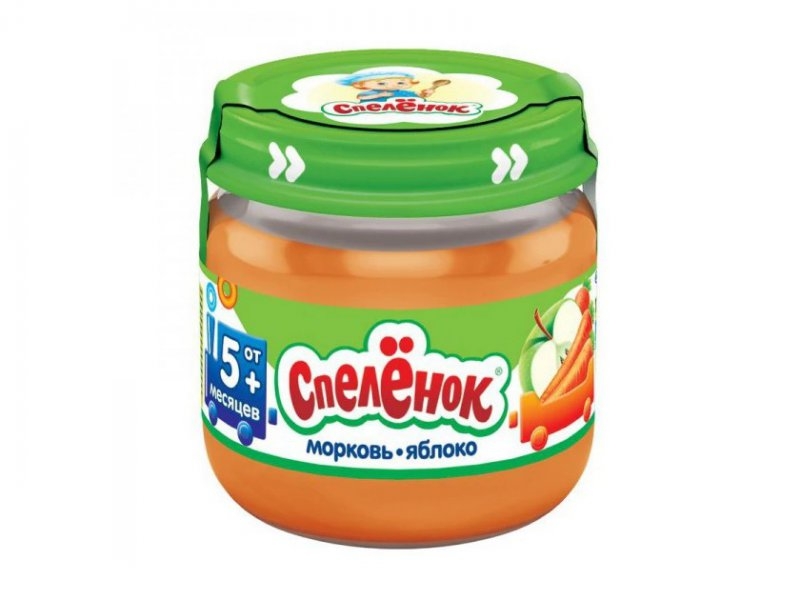 Пюре Спелёнок Морковь, яблоко 80 г