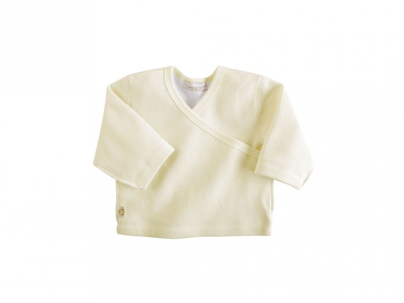 Кофточка Наша мама, с запахом La Petite Bubu, Termotex Baby белый, р.62