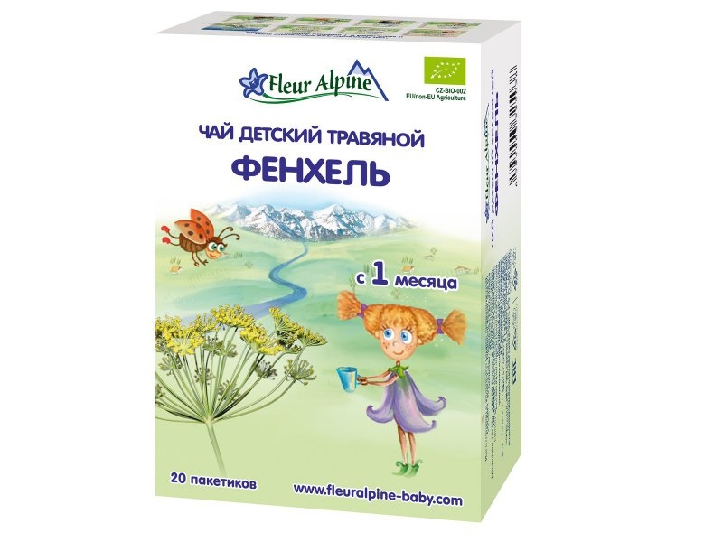 Чай Fleur Alpine ORGANIC Фенхель 30 г, 20 пак