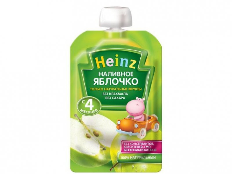 Пюре Heinz Яблочко наливное 100 г дойпак