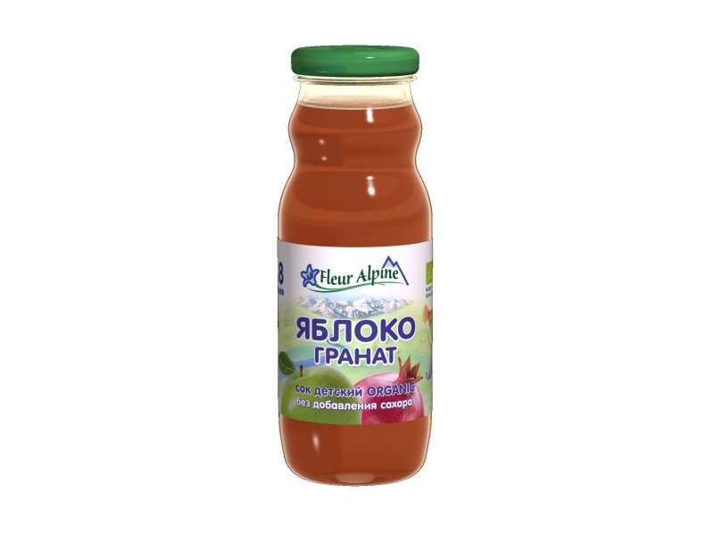 Соки и нектары Сок Fleur Alpine яблоко, гранат 200 мл, бут.