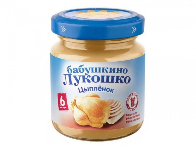 Пюре Бабушкино Лукошко Цыплёнок 100 г