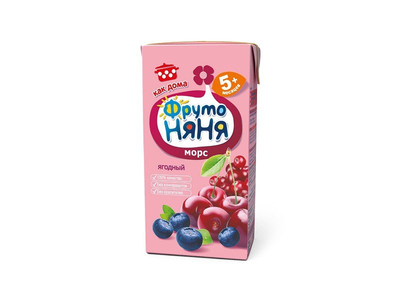 Морс Фрутоняня ягодный 0,2 л
