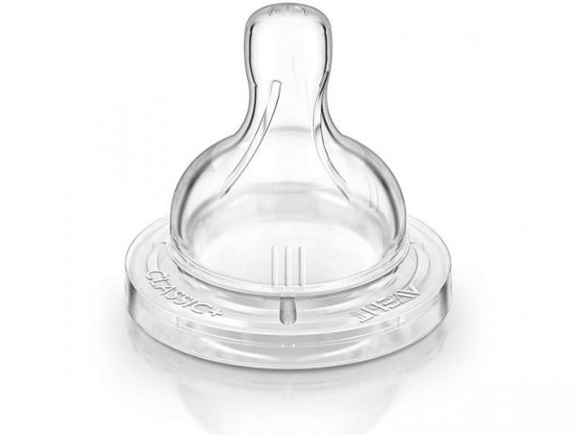 Соска Philips Avent серии Classic+ переменный поток 3 мес.+, 2 шт.