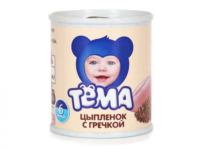 Пюре Тёма Цыпленок с гречкой 100 г