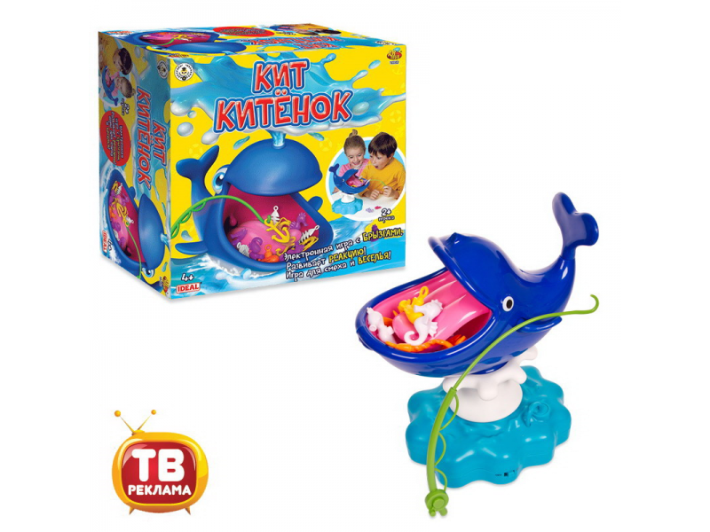   ВотОнЯ Игрушка интерактивная ABtoys, Кит Китенок с аксессуарами