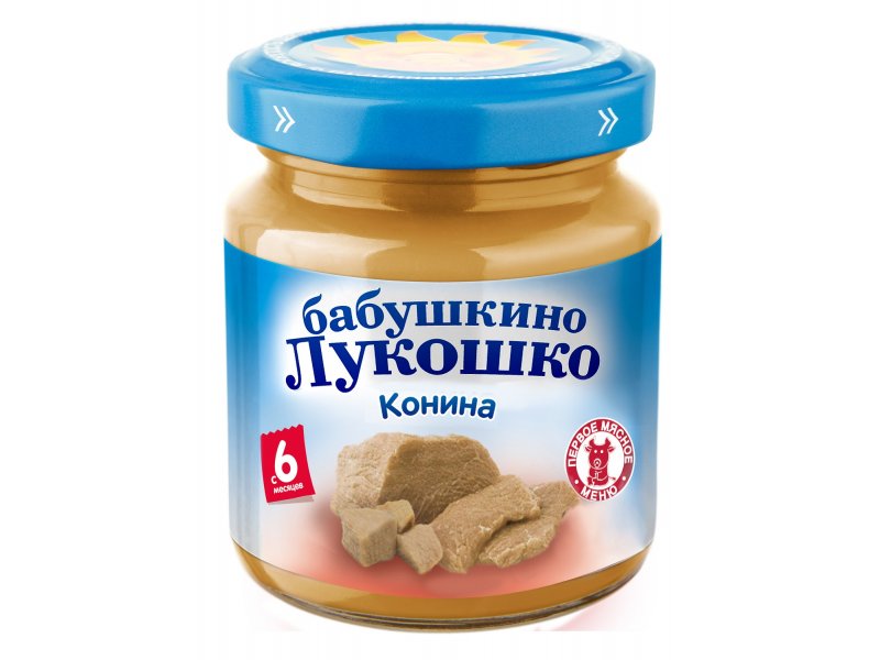 Пюре Бабушкино Лукошко из конины 100 г