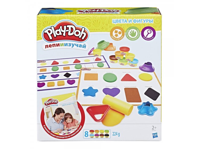 Набор игровой Hasbro Play-Doh Цвета и Фигуры