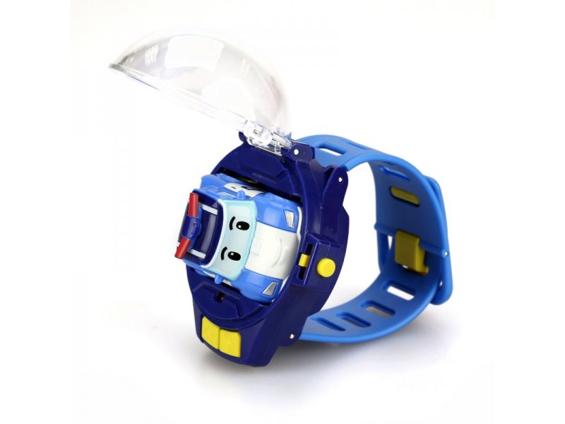  Игрушка Silverlit Robocar Poli, Часы с мини машинкой на ДУ