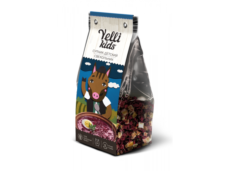 Супы, вермишель Супчик Yelli Kids детский Свекольник, 80 г
