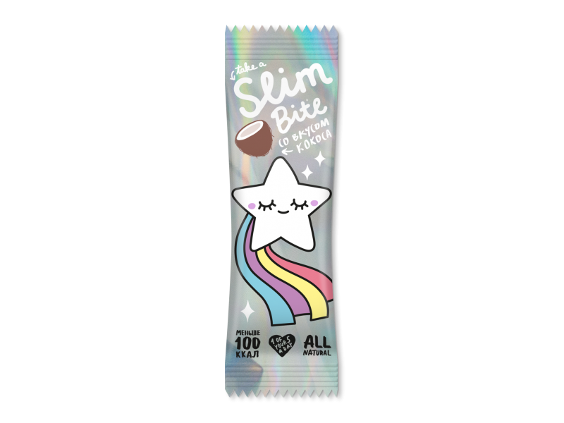 Батончик Bite Slim Unicorn фруктово-ягодный кокос 30 г