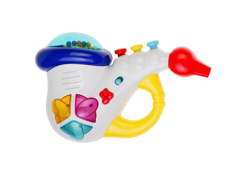   ВотОнЯ Игрушка развивающая S+S Toys, Bambini Дудка-саксофон с подсветкой и музыкой