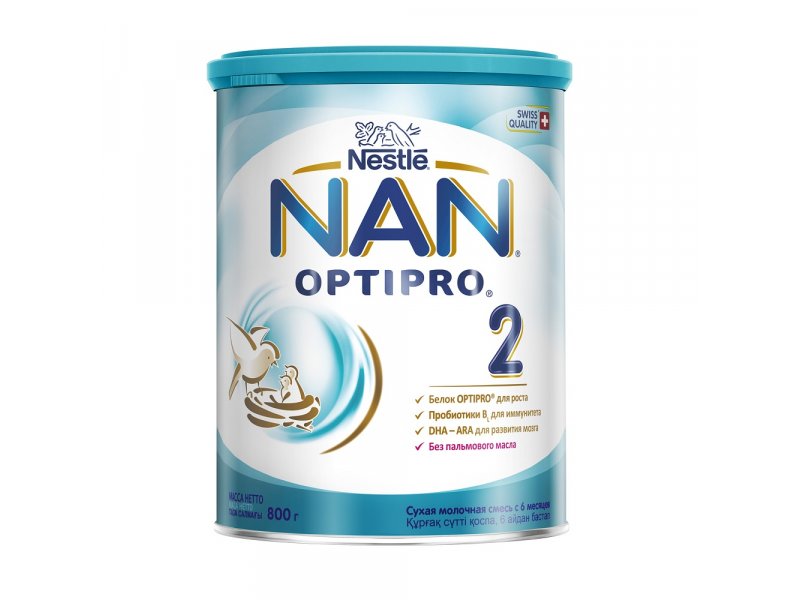 Смесь Nestle NAN 2 молочная сухая Optipro 800 г