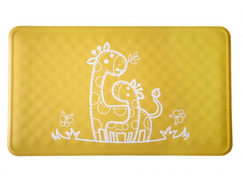  Коврик Roxy-Kids для ванны антискользящий резиновый, 34*58 см желтый