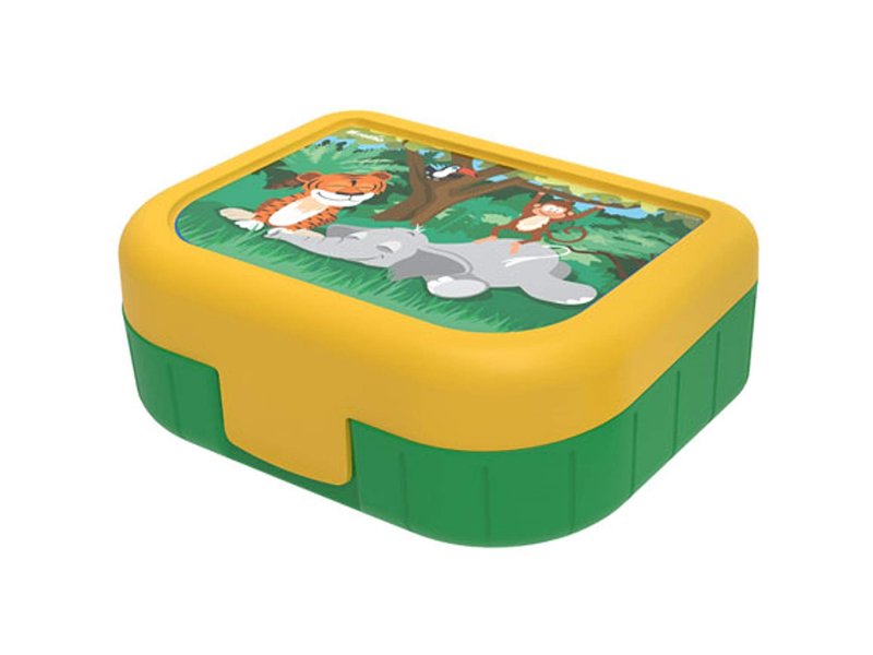 Контейнеры  ВотОнЯ Ланчбокс Rotho Memory Kids 1 л зеленый/желтый
