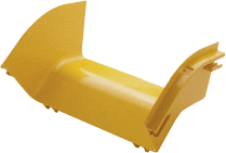 Отводы Угол Lanmaster LAN-OT360-EC45 внешний изгиб 45° оптического лотка 360 мм, желтый
